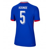 France Jules Kounde #5 Replica Home Shirt Ladies Euro 2024 Short Sleeve
